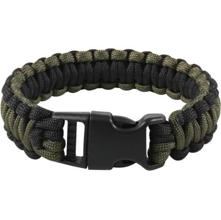paracord survival  bracelet two tone