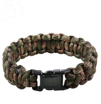 multi-colored paracord survival bracelet